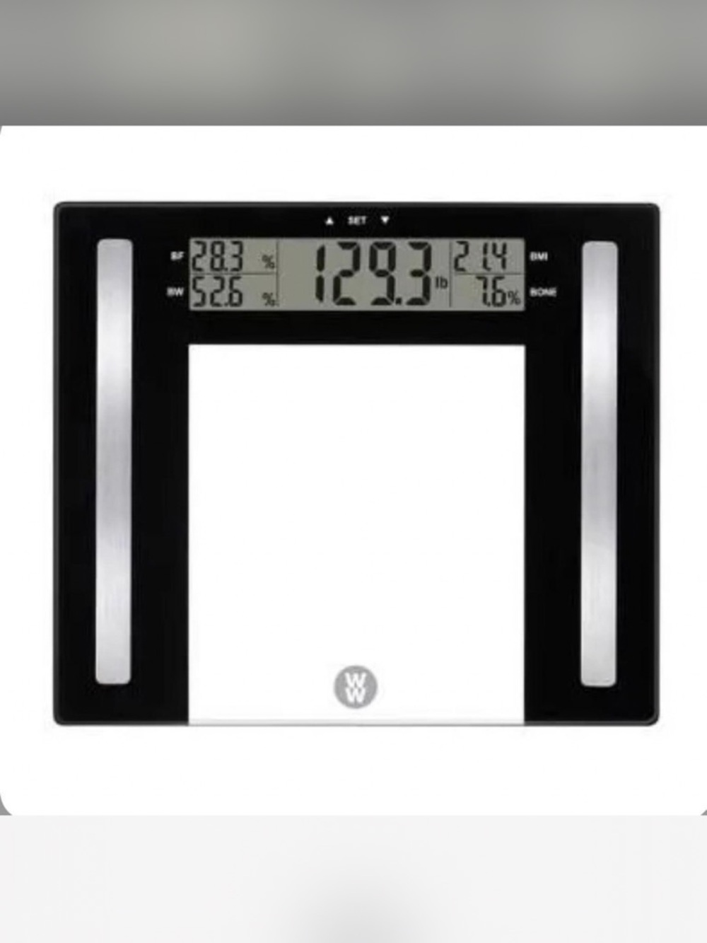 WW Digital Glass Body Scale in Black and White